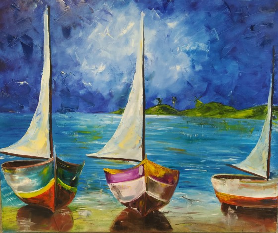 Painting маслом Три