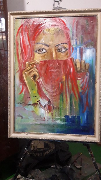 Painting маслом Восточная красавица 
