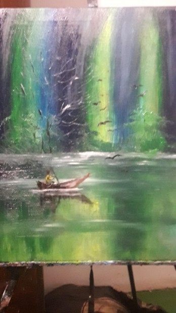 Painting маслом Рыбак 