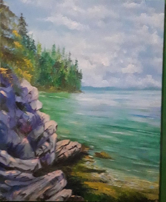 Painting маслом Море