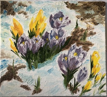 Painting маслом Цветы 