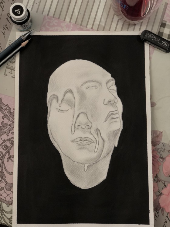 Painting в смешанной технике Лица 