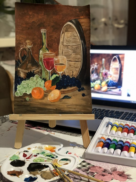 Painting акварелью Натюрморт 