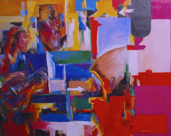 Painting маслом Ритм энд блюз.Rithm & blues.