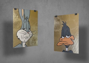 Painting акрилом BUGS BUNNY&DAFFY DUCK