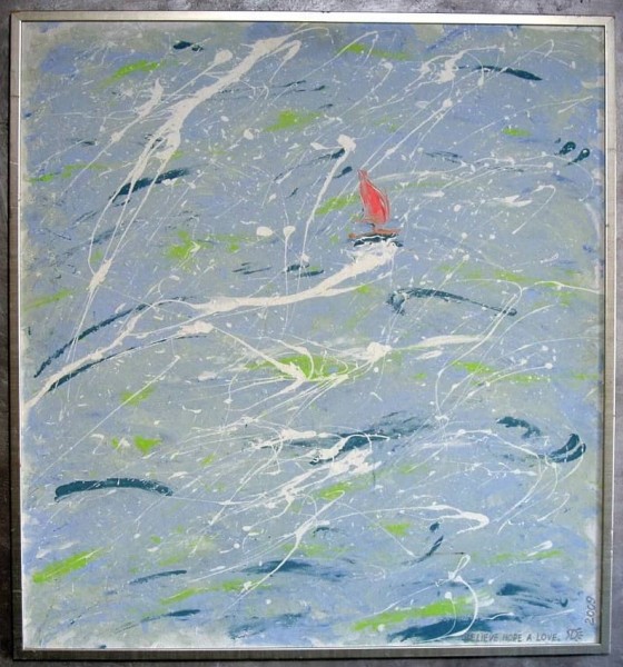 Painting акрилом Вера Надежда Любовь