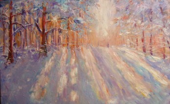 Painting маслом Зимушка зима