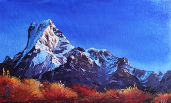 Painting маслом Картина "Непальская вершина" 