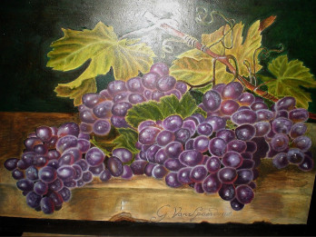 Painting маслом Грозди винограда