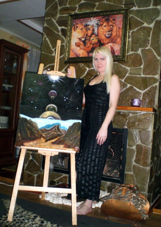 Painting маслом Семь лун