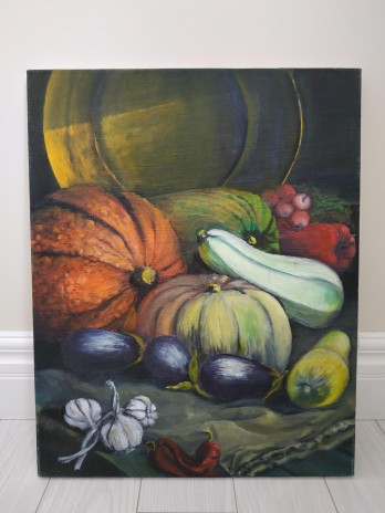 Painting маслом Натюрморт с тыквами