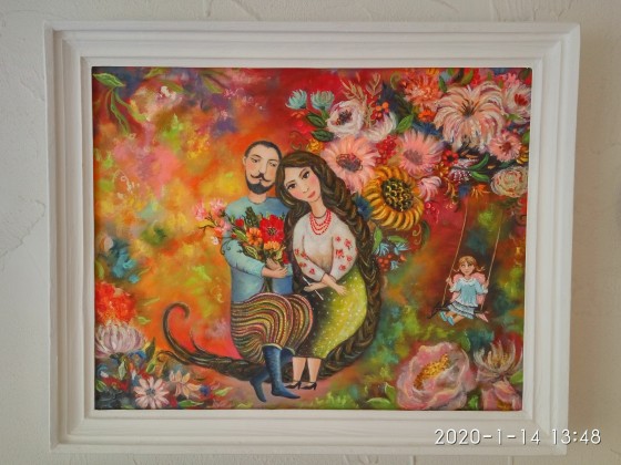 Painting маслом Счастье