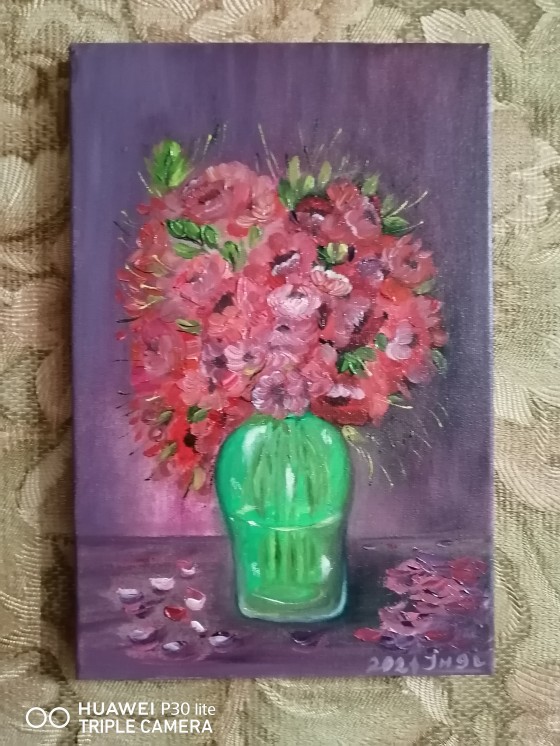 Painting маслом Маленький букетик 