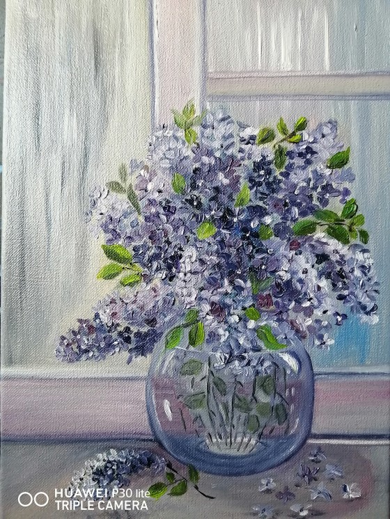 Painting маслом Сирень 