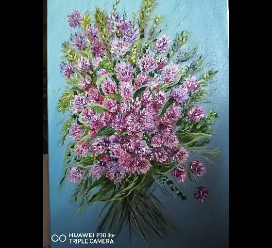 Painting маслом Клевер 