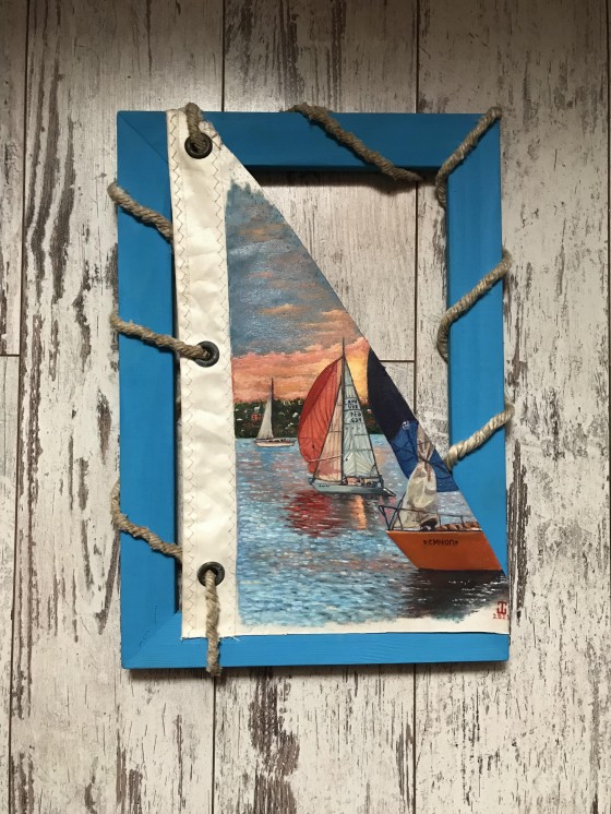 Painting маслом Николаев. Яхты