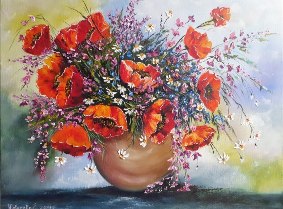 Painting маслом " Маки"