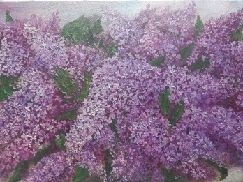 Painting маслом Сирень 