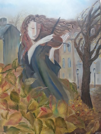 Painting маслом Скрипач