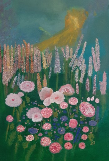 Painting акрилом Цветы как бабочки, а бабочки как мы