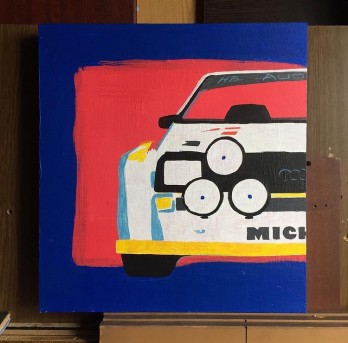 Painting акрилом Audi