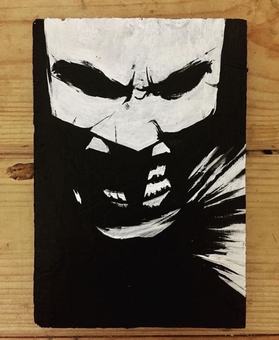 Painting акрилом Batman