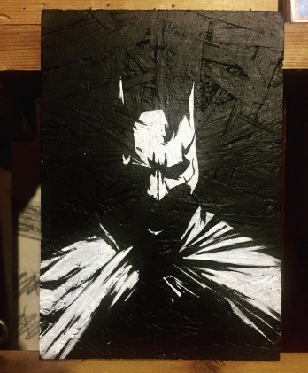 Painting акрилом Batman