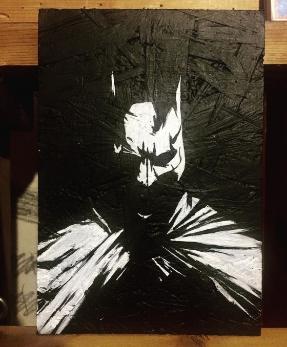 Painting акрилом Batman