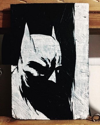 Painting акрилом Batman