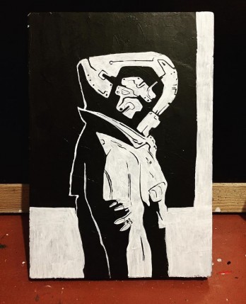 Painting акрилом Cyborg
