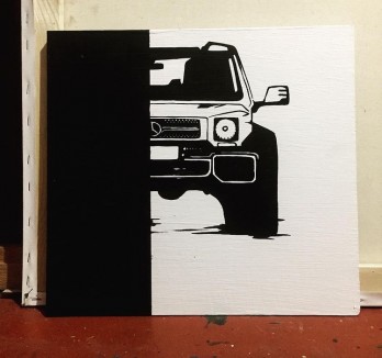 Painting акрилом G-wagon