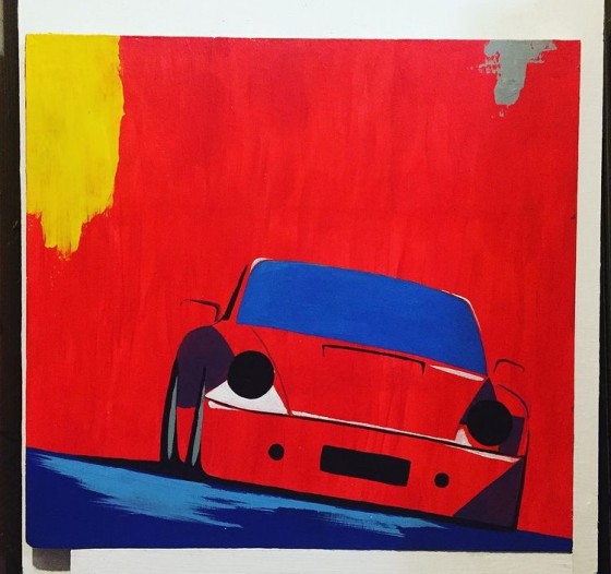 Painting акрилом Porsche