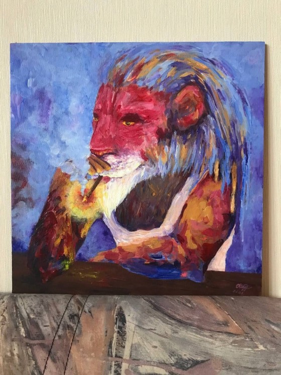 Painting акрилом Не суетись!