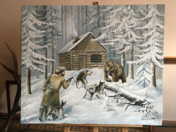 Painting маслом Засада