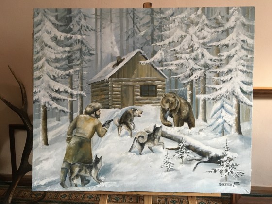 Painting маслом Засада