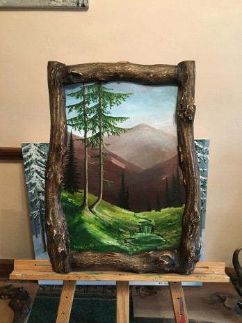 Painting маслом Карпаты