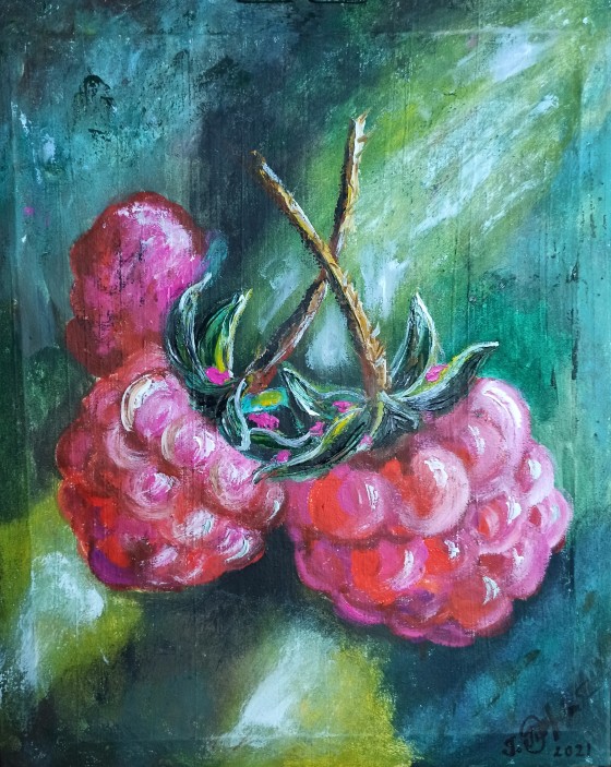 Painting маслом Малинка