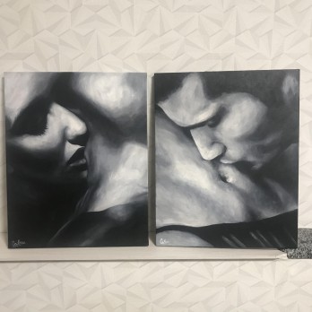 Painting маслом Его поцелуй