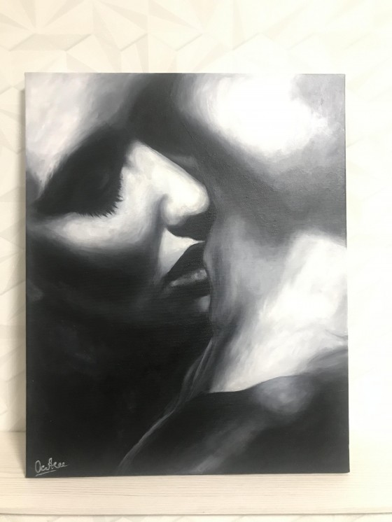 Painting маслом Её поцелуй