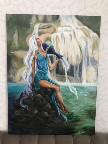 Painting маслом Вода