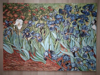 Painting акрилом The Allure of Van Gogh's Irises. Reproduction of the painting "Iris" 