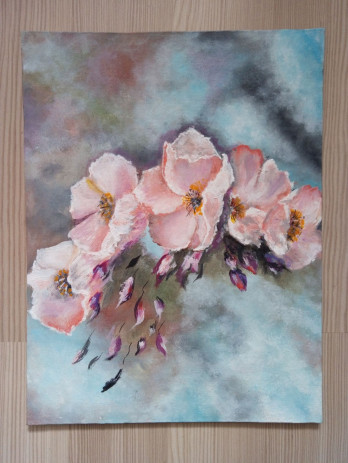 Painting акрилом Pink tenderness
