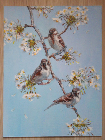 Painting акрилом Spring