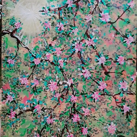 Painting в смешанной технике "Весна"