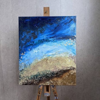 Painting маслом Абстракция "Реквием по морю" 