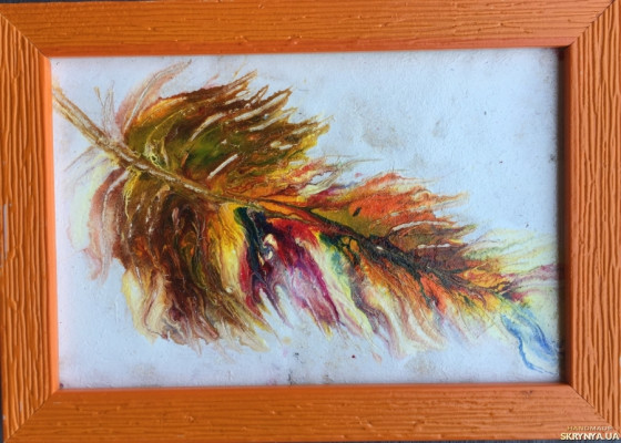 Painting акрилом Перышко