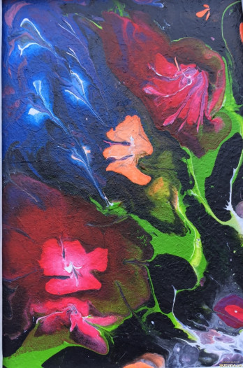 Painting акрилом Южная ночь