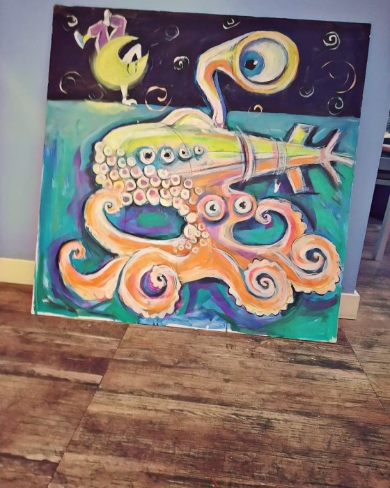 Painting акрилом Океан 