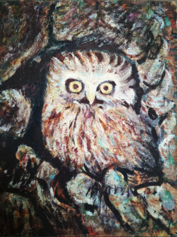 Painting маслом Сова