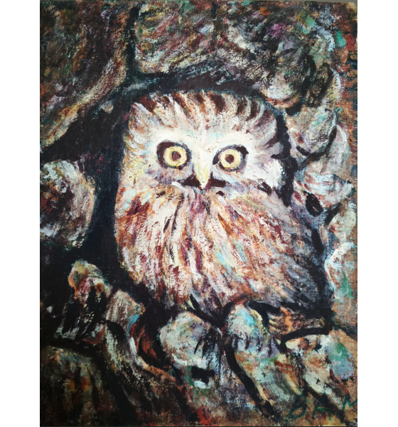 Painting маслом Сова